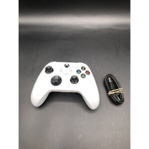 Microsoft Xbox Series X & One Wireless Controller White /w Cable TESTED